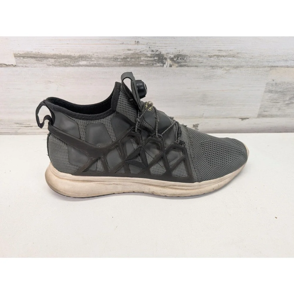 Reebok Pump Plus Tech Mens Running Shoes Gray Black BS8595 Size‎ 10.5